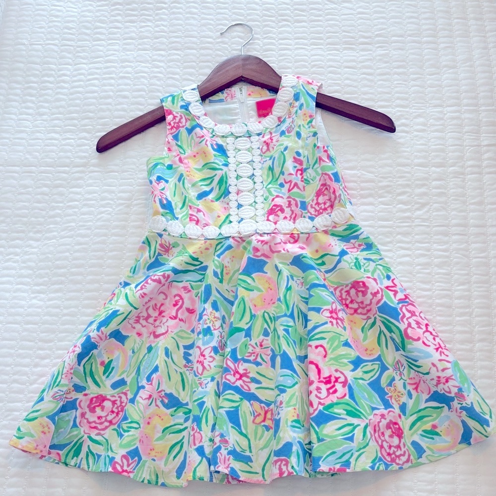 Lilly Pulitzer Kids Dress - Pink, Green, Blue Floral
